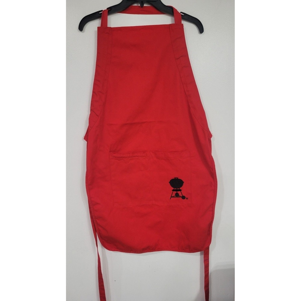 Weber Grill Red Apron with Grill Logo‎